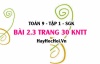 Bài 2.3 trang 30 Toán 9 tập 1 Kết nối tri thức
